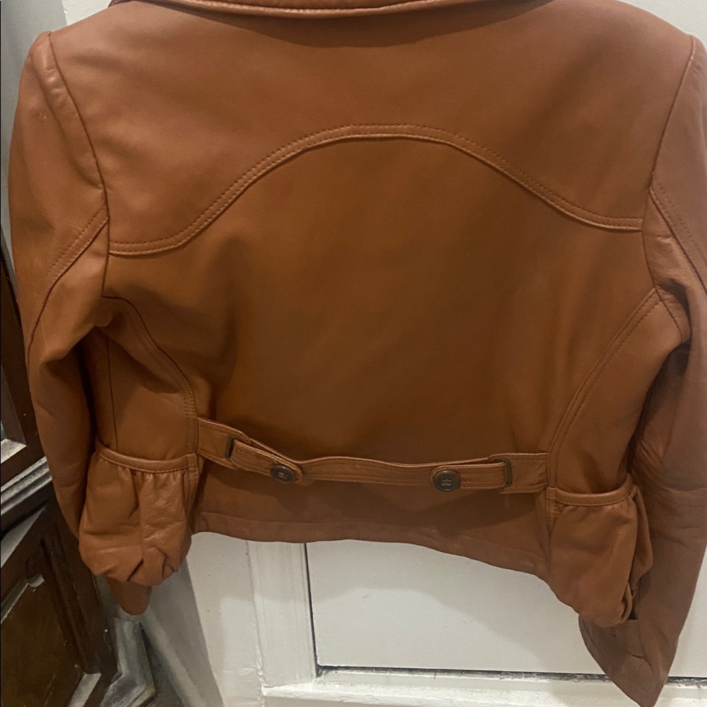 Cache Tan Leather Jacket - Picture 3 of 6